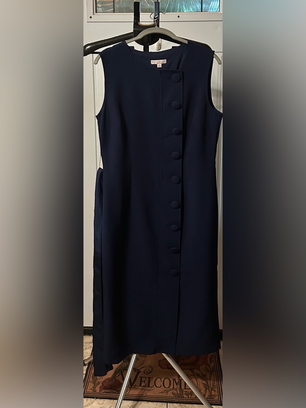 Eva Mendez Navy Blue Dress Size 8